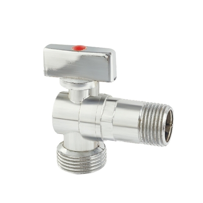দস্তা খাদ হ্যান্ডেল সহ ম্যানুয়াল OEM 1/2 ইঞ্চি ব্রাস অ্যাঙ্গেল ভালভ