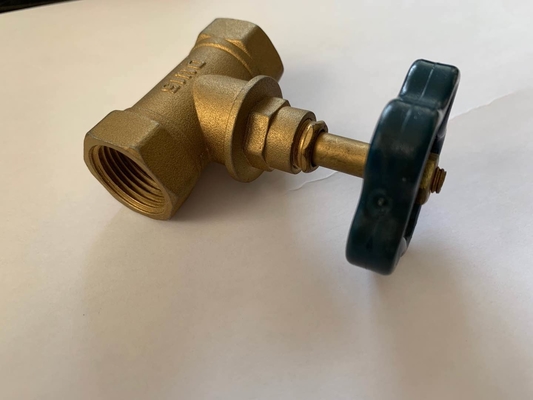 1/2&quot; X 3/8&quot; 1/4 টার্ন ব্রাস অ্যাঙ্গেল স্টপ ভালভ DN20-NPT থ্রেডেড