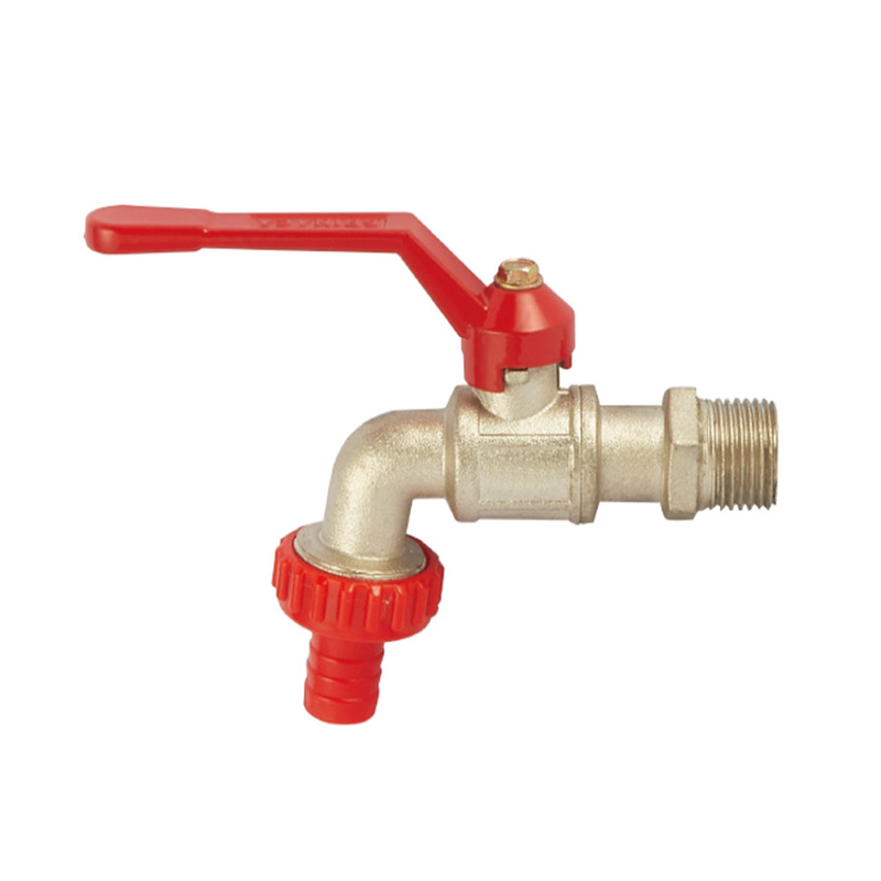 OEM 1/2 3/4 ইঞ্চি ব্রাস বিবকক ভালভ প্লাস্টিক হ্যান্ডেল সহ 2 বছরের ওয়ারেন্টি