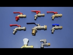 1/2 3/4 ইঞ্চি বাগানের পায়ের পাতার মোজাবিশেষ বিব পিতলের পায়ের পাতার মোজাবিশেষ কল প্লাস্টিকের হাতল